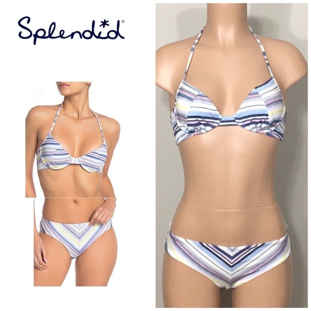 SPLENDID striped bikini. NWOT 